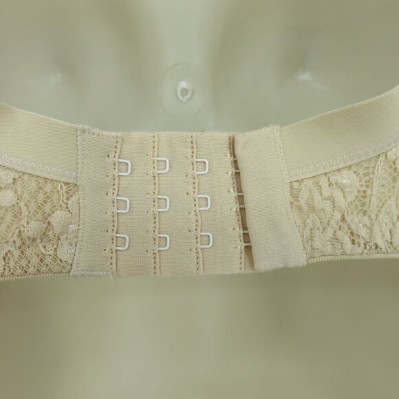 Cosabella 32D Bra NEVER 1172 Cream Beige Underwire Lined Lace Trim Mesh Overlay - Picture 6 of 16